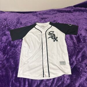 Majestic Chicago White Sox Vintage Baseball Jersey Button Up, Size XL